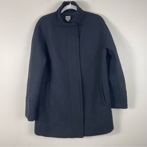 J. Crew Black Pea Coat